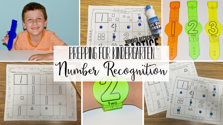 Prepping for Kindergarten - Number recognition practice/Learning Numbers
