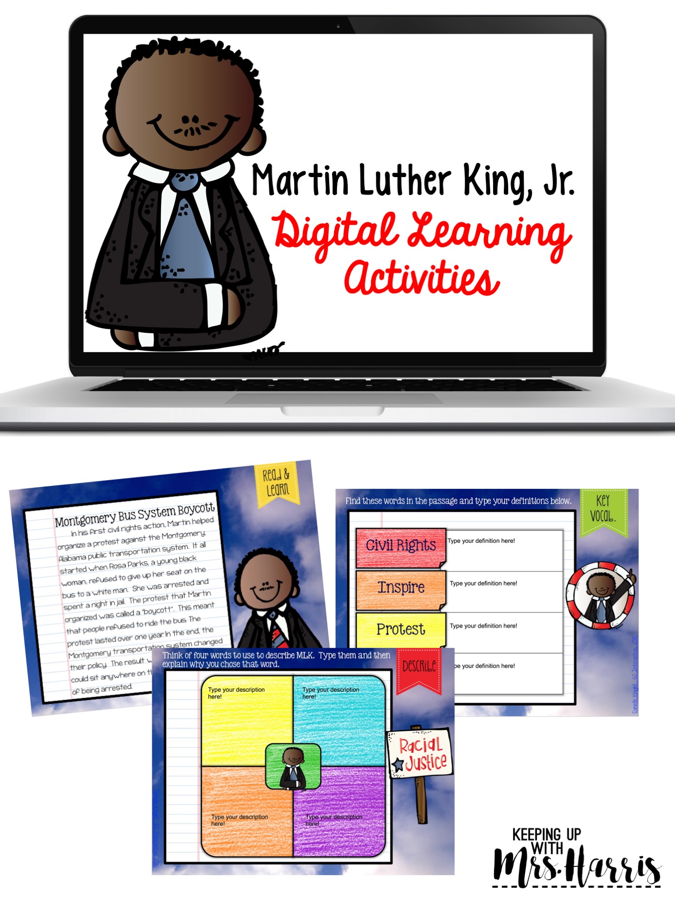 Martin Luther King, Jr. Digital Interactive Notebook Activity