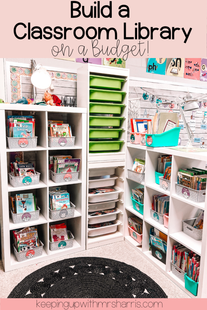 Build a classroom library on a budget with these tips!  Books are expensive, but building your dream classroom library doesn't have to break the bank!  Here are a few tips as you get started.