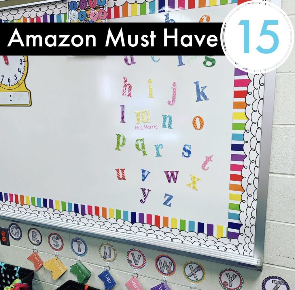 Amazon Classroom Must Have - Alphabet stickers for the classroom.