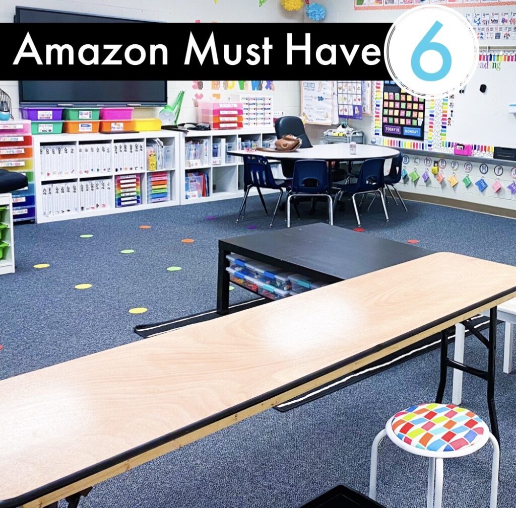 Amazon Classroom Must Have - Long tables for flexible seating.