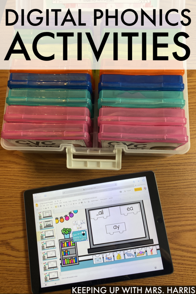 Digital Phonics Activities for the classroom or distance learning.