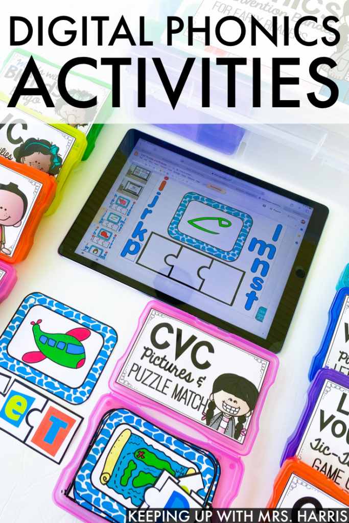 Digital Phonics Activities for the classroom or distance learning.